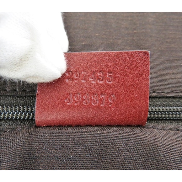 Gucci Red and Tan Canvas Tote - Picture 13 of 14